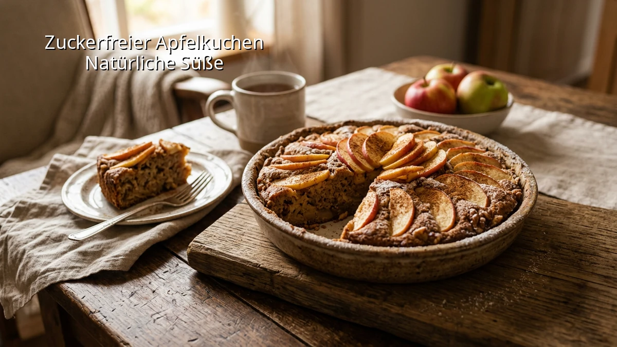 Apfelkuchen ohne Zucker für Anfänger
